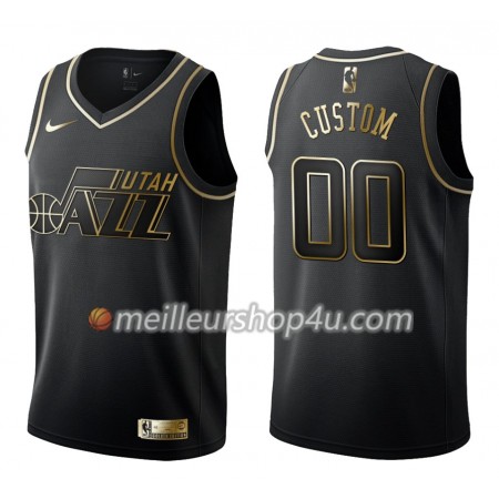 Maillot Basket Homme Utah Jazz Personnalisé Nike Noir Gold Edition Swingman